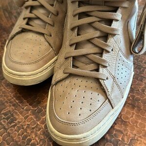 Nike Mens Air Flytop Trainers Brown Suede Mid Rise Sneakers 385225 202